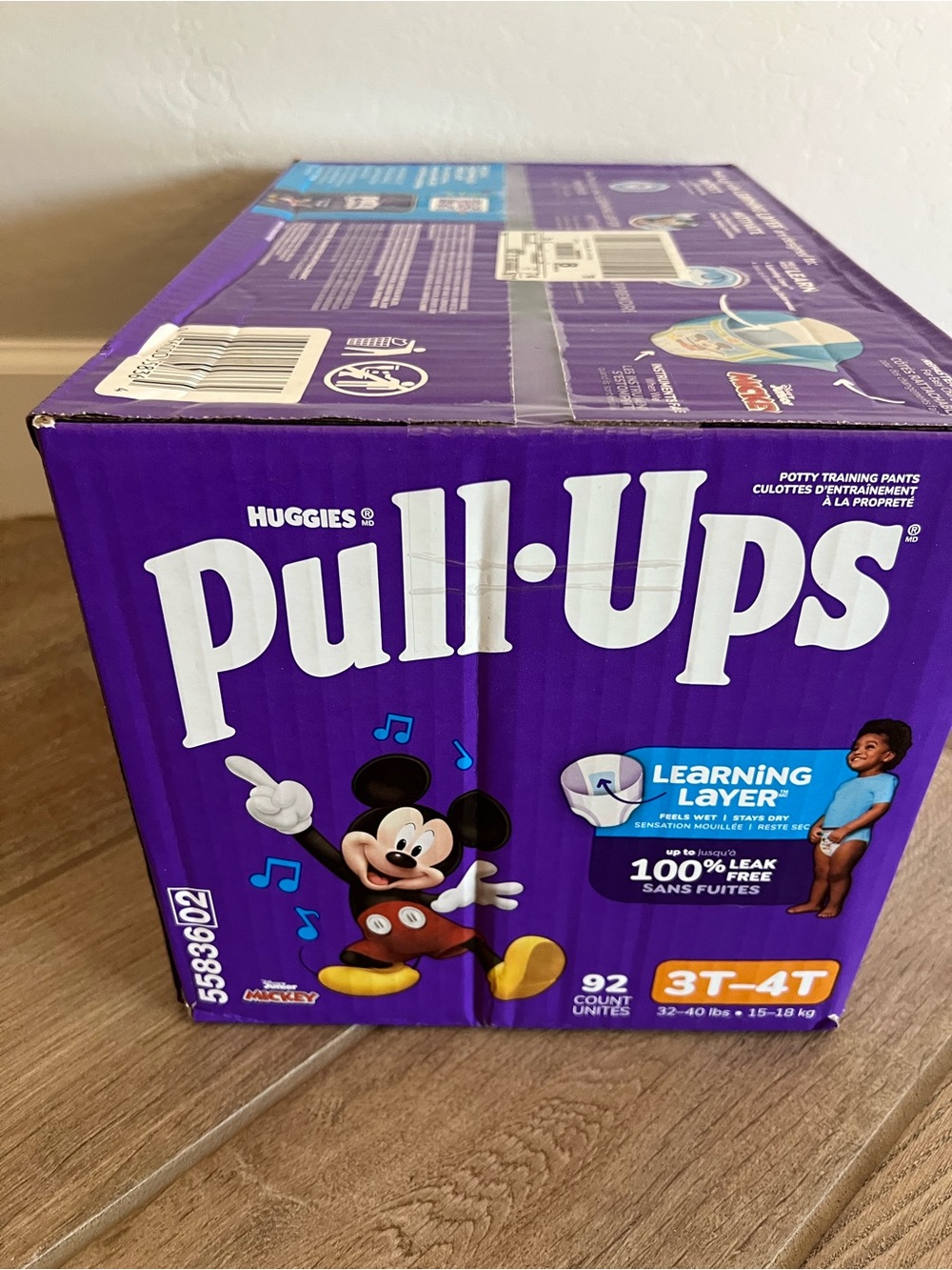 Huggies Pull-Ups Potty Training Pants Mickey - Purple NIB 92 count $30 - Picture 2 of 3